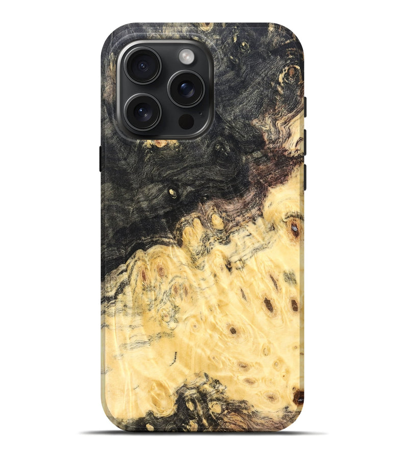 iPhone 16 Pro Max Wood Live Edge Phone Case - Heath (Solid Wood, 823402)