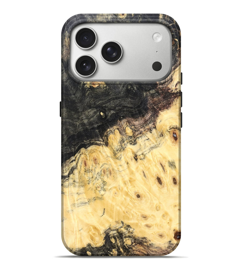 iPhone 17 Pro Max Wood Live Edge Phone Case - Heath (Solid Wood, 823402)