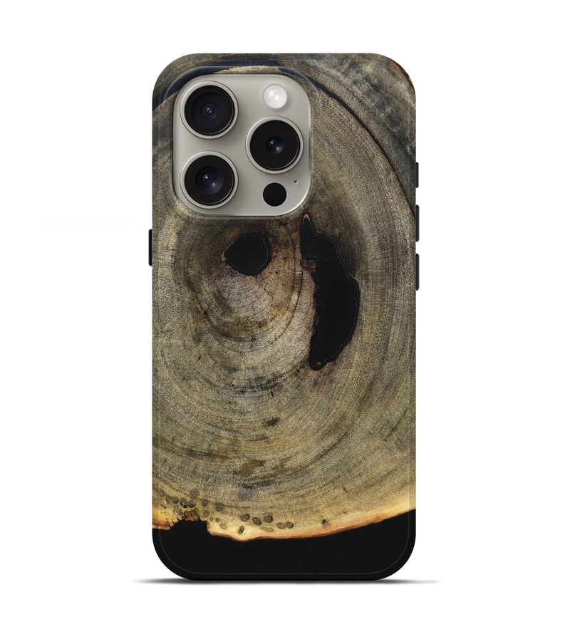 iPhone 16 Pro Wood Live Edge Phone Case - Birdie (Solid Wood, 823403)