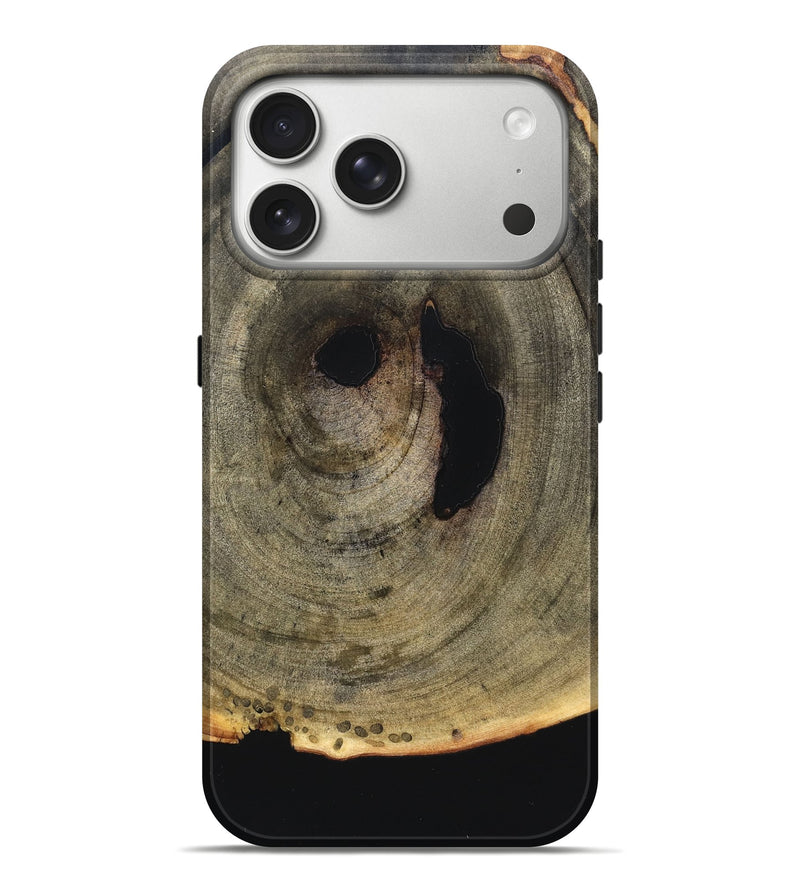 iPhone 17 Pro Max Wood Live Edge Phone Case - Birdie (Solid Wood, 823403)
