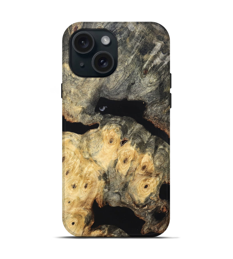 iPhone 15 Wood Live Edge Phone Case - Randall (Solid Wood, 823404)