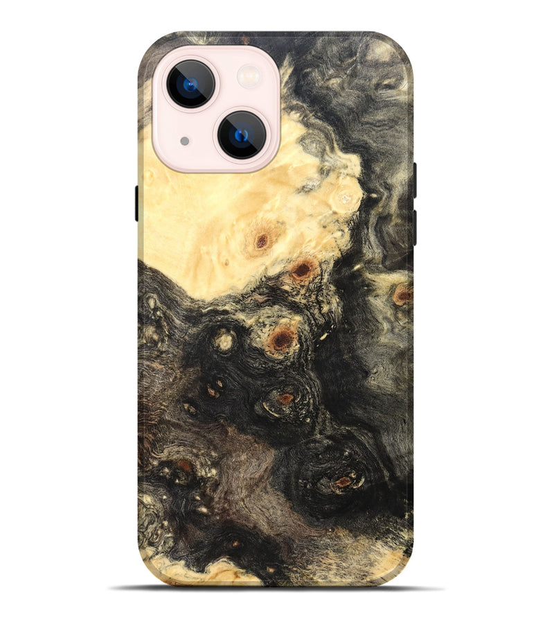 iPhone 14 Plus Wood Live Edge Phone Case - Lisa (Solid Wood, 823406)