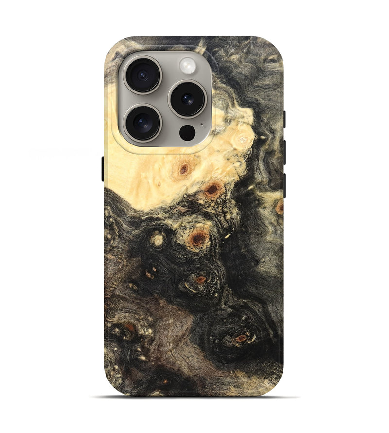 iPhone 16 Pro Wood Live Edge Phone Case - Lisa (Solid Wood, 823406)