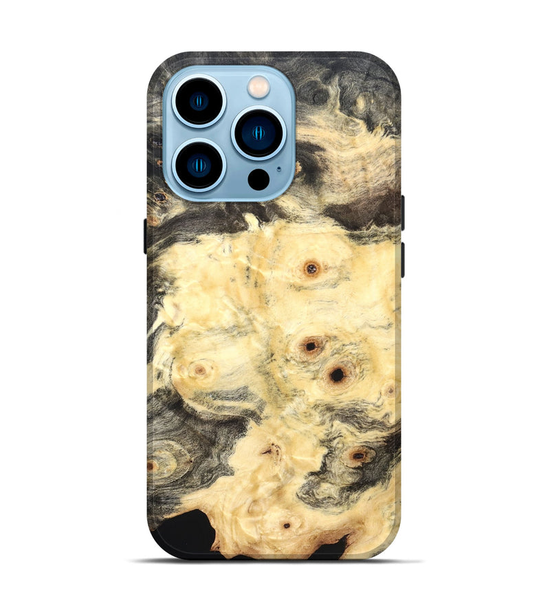 iPhone 14 Pro Wood Live Edge Phone Case - Clair (Solid Wood, 823408)