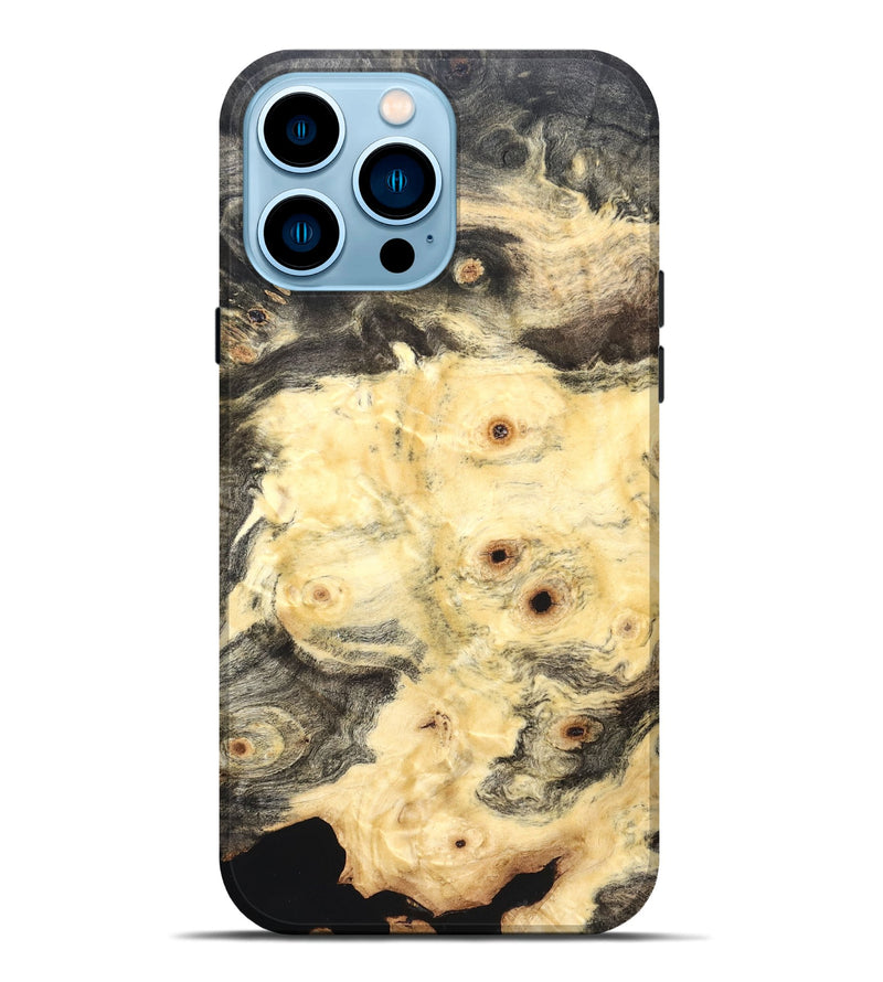 iPhone 14 Pro Max Wood Live Edge Phone Case - Clair (Solid Wood, 823408)