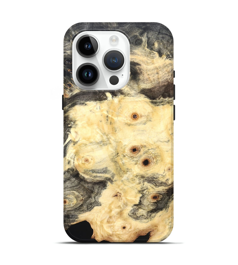 iPhone 15 Pro Wood Live Edge Phone Case - Clair (Solid Wood, 823408)