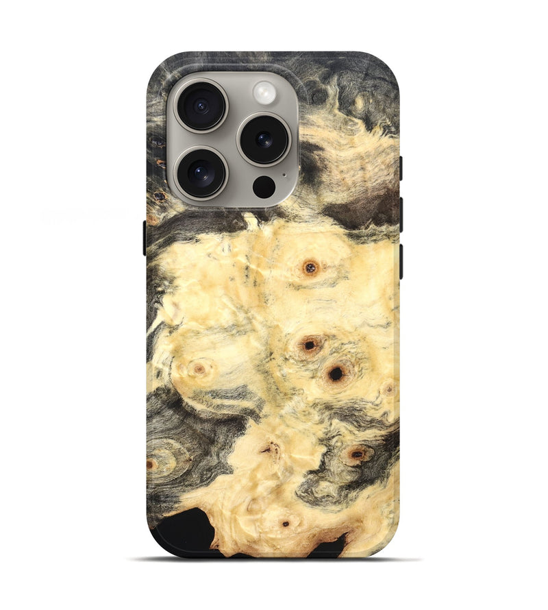 iPhone 16 Pro Wood Live Edge Phone Case - Clair (Solid Wood, 823408)