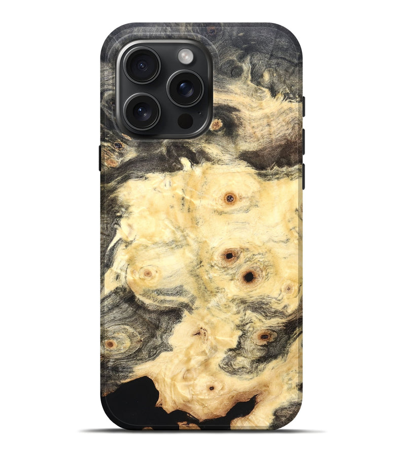 iPhone 16 Pro Max Wood Live Edge Phone Case - Clair (Solid Wood, 823408)