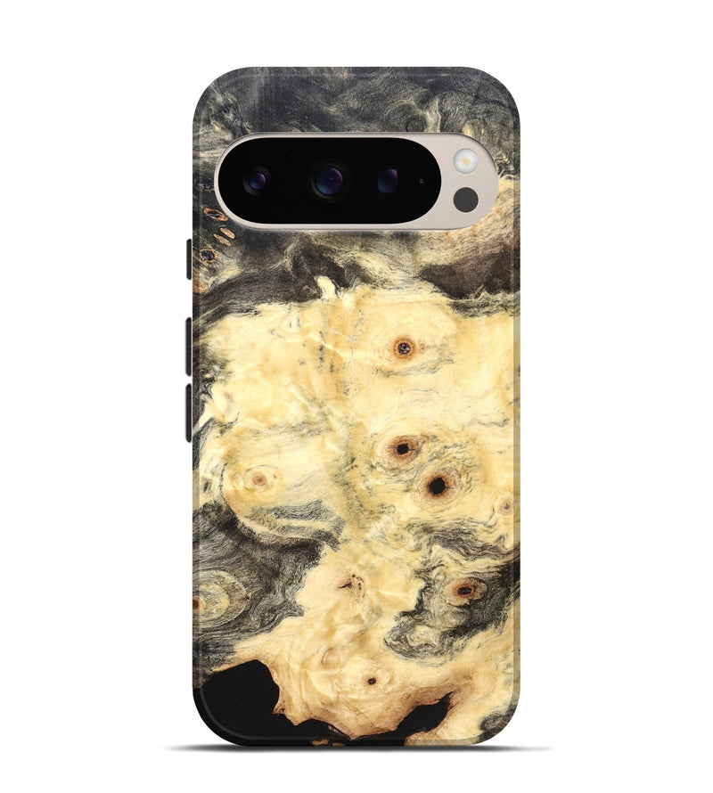 Pixel 9 Pro Wood Live Edge Phone Case - Clair (Solid Wood, 823408)
