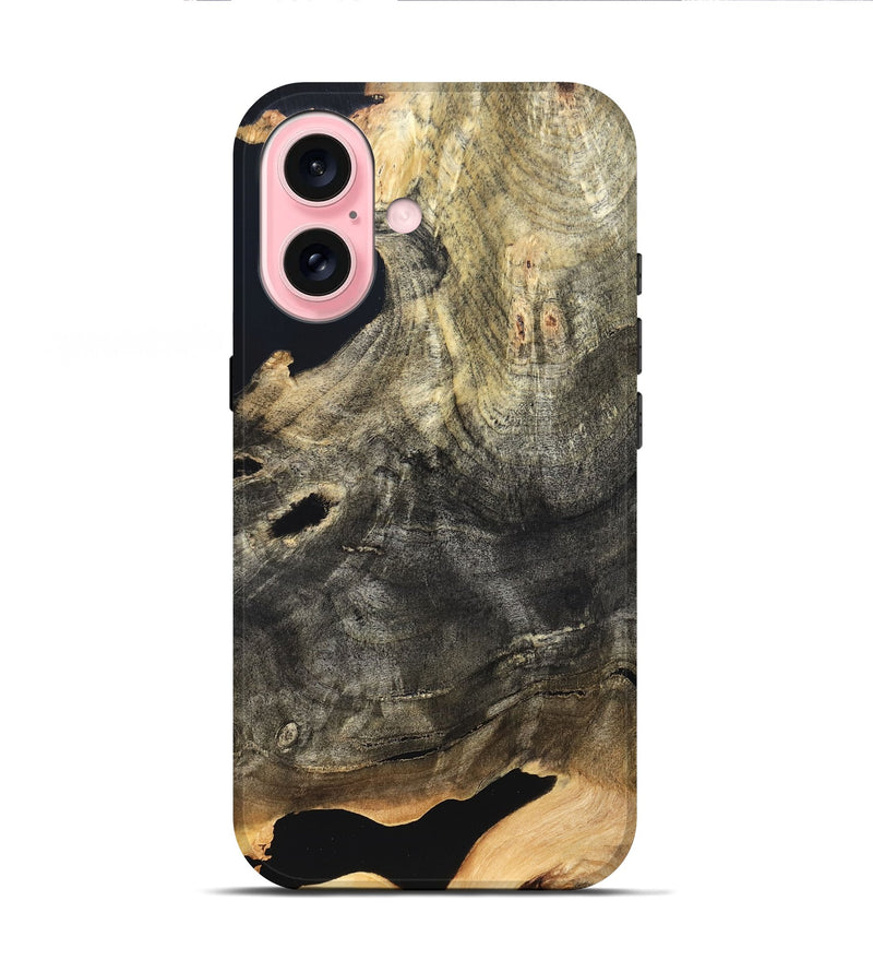 iPhone 16 Wood Live Edge Phone Case - Louella (Solid Wood, 823409)