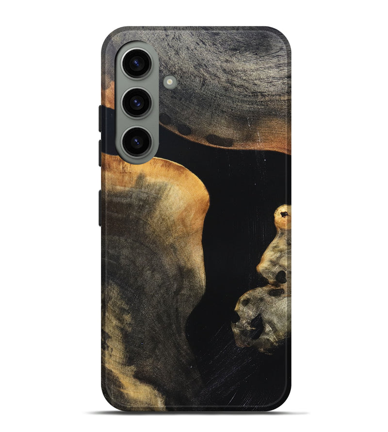 Galaxy S24 Plus Wood Live Edge Phone Case - Franco (Pure Black, 823411)