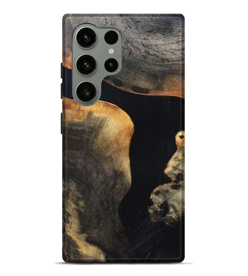 Galaxy S24 Ultra Wood Live Edge Phone Case - Franco (Pure Black, 823411)