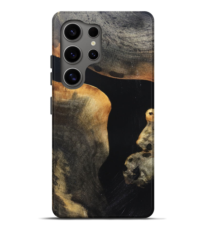 Galaxy S25 Ultra Wood Live Edge Phone Case - Franco (Pure Black, 823411)