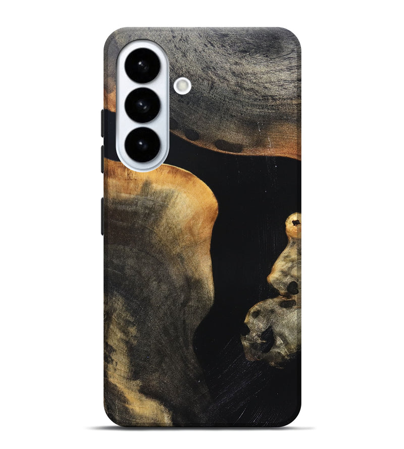 Galaxy S26 Plus Wood Live Edge Phone Case - Franco (Pure Black, 823411)