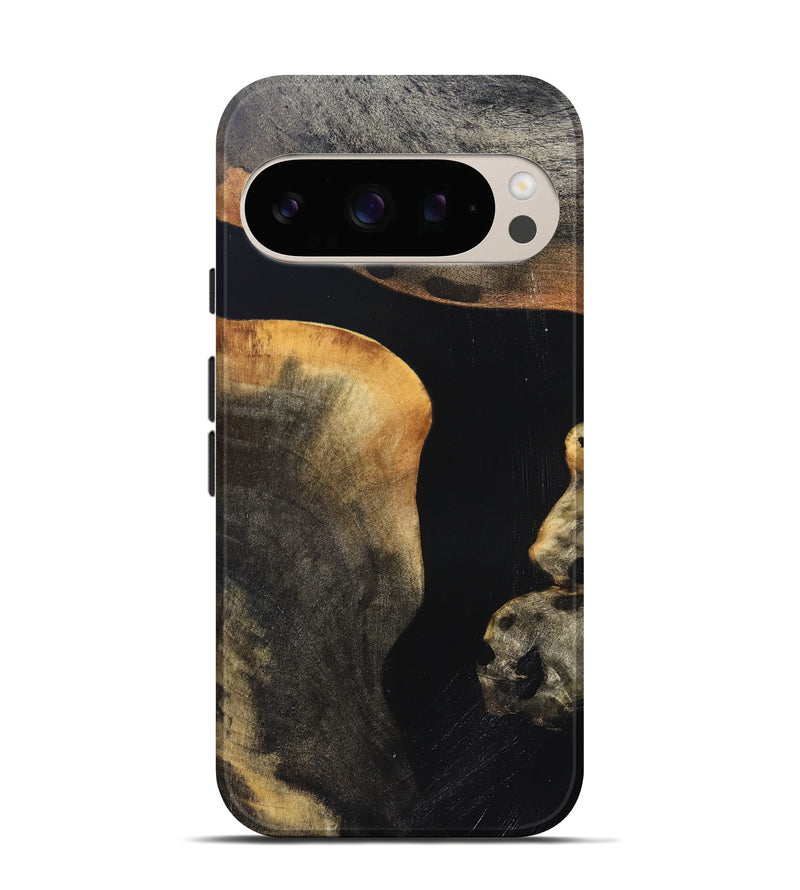 Pixel 10 Wood Live Edge Phone Case - Franco (Pure Black, 823411)