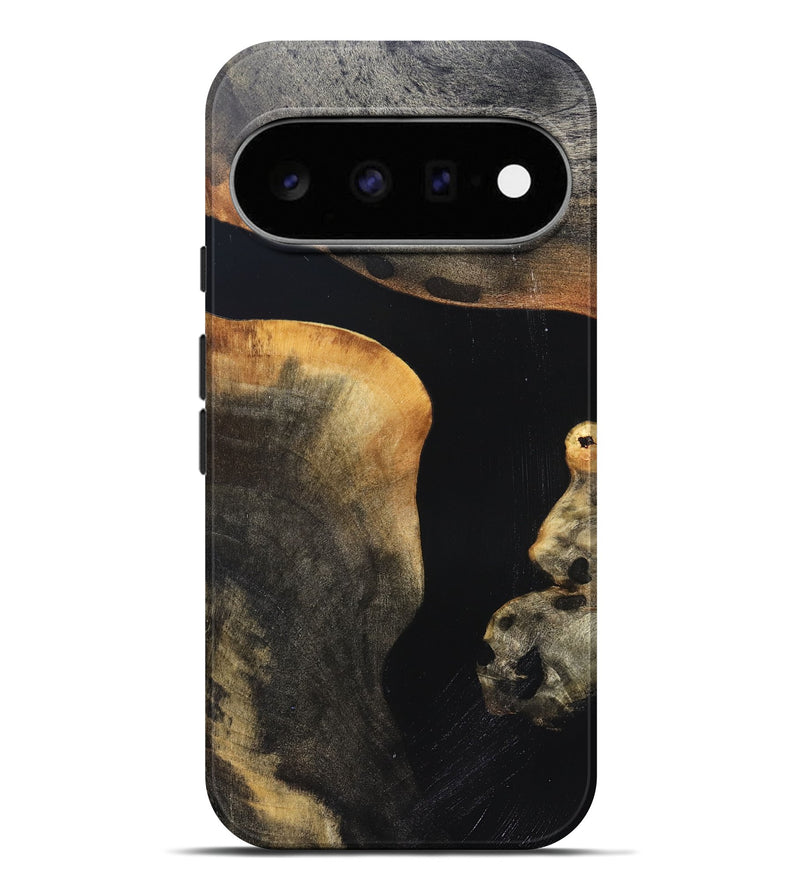 Pixel 11 Pro XL Wood Live Edge Phone Case - Franco (Pure Black, 823411)