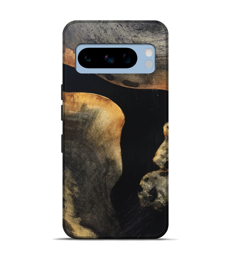 Pixel 8 Pro Wood Live Edge Phone Case - Franco (Pure Black, 823411)