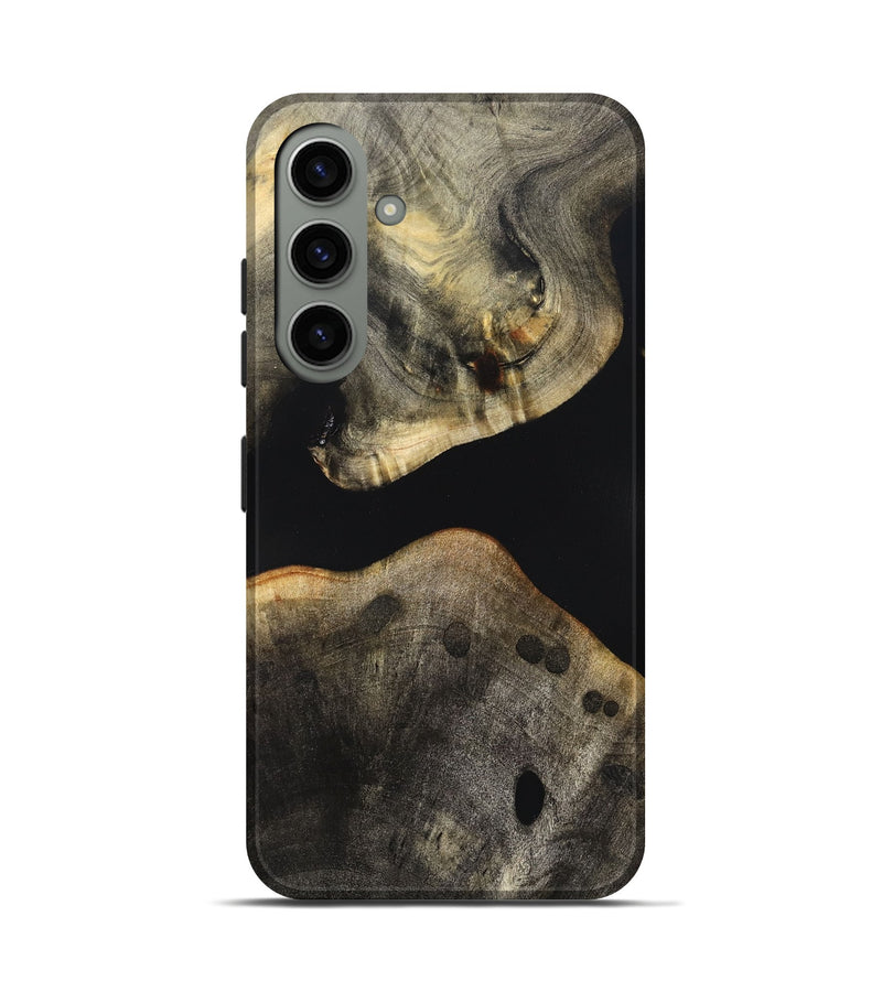Galaxy S24 Wood Live Edge Phone Case - Arrie (Pure Black, 823412)