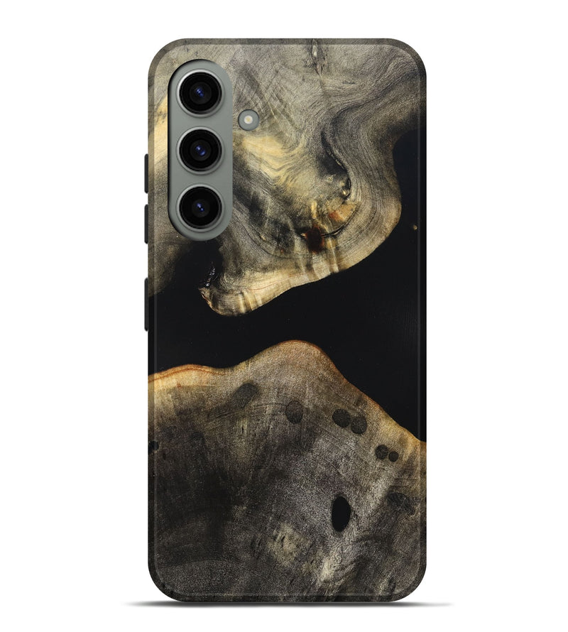 Galaxy S24 Plus Wood Live Edge Phone Case - Arrie (Pure Black, 823412)