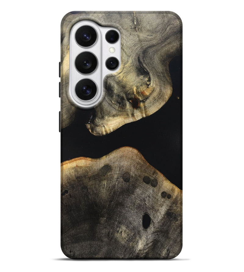Galaxy S26 Ultra Wood Live Edge Phone Case - Arrie (Pure Black, 823412)