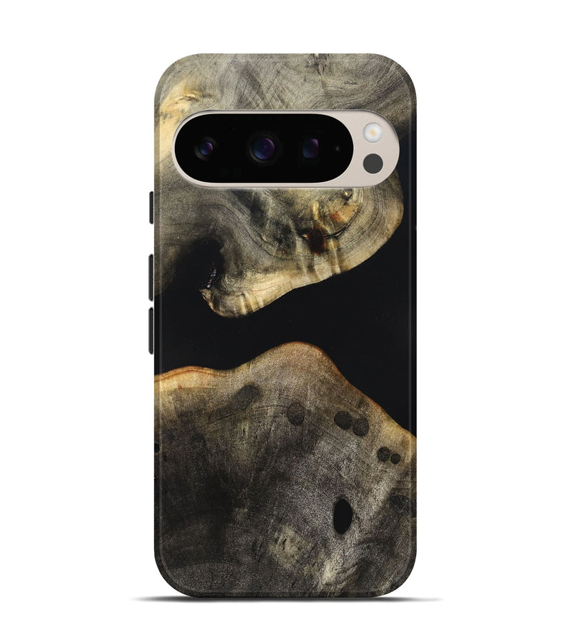 Pixel 10 Wood Live Edge Phone Case - Arrie (Pure Black, 823412)