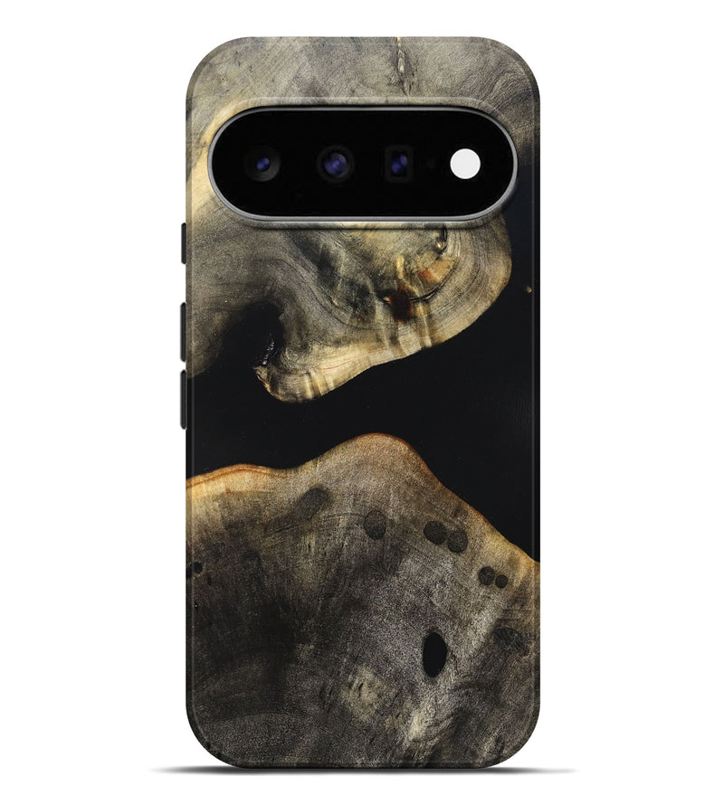 Pixel 11 Pro XL Wood Live Edge Phone Case - Arrie (Pure Black, 823412)