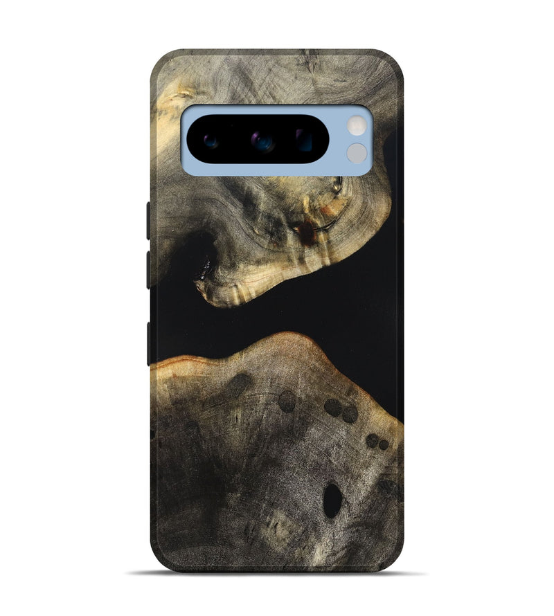 Pixel 8 Pro Wood Live Edge Phone Case - Arrie (Pure Black, 823412)