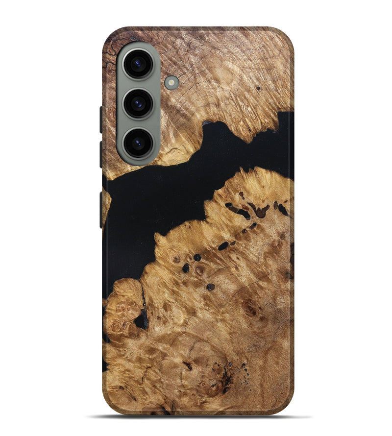 Galaxy S24 Plus Wood Live Edge Phone Case - Lenard (Pure Black, 823413)