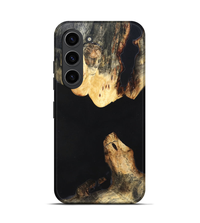 Galaxy S23 Wood Live Edge Phone Case - Judge (Pure Black, 823414)