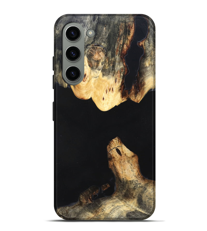 Galaxy S23 Plus Wood Live Edge Phone Case - Judge (Pure Black, 823414)