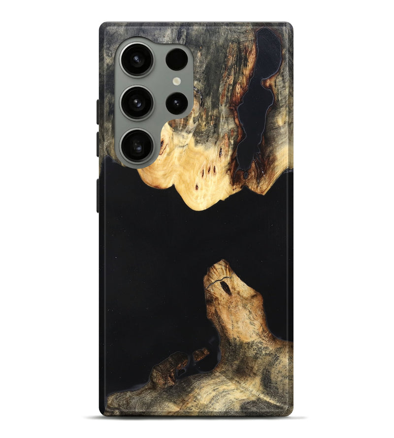 Galaxy S24 Ultra Wood Live Edge Phone Case - Judge (Pure Black, 823414)