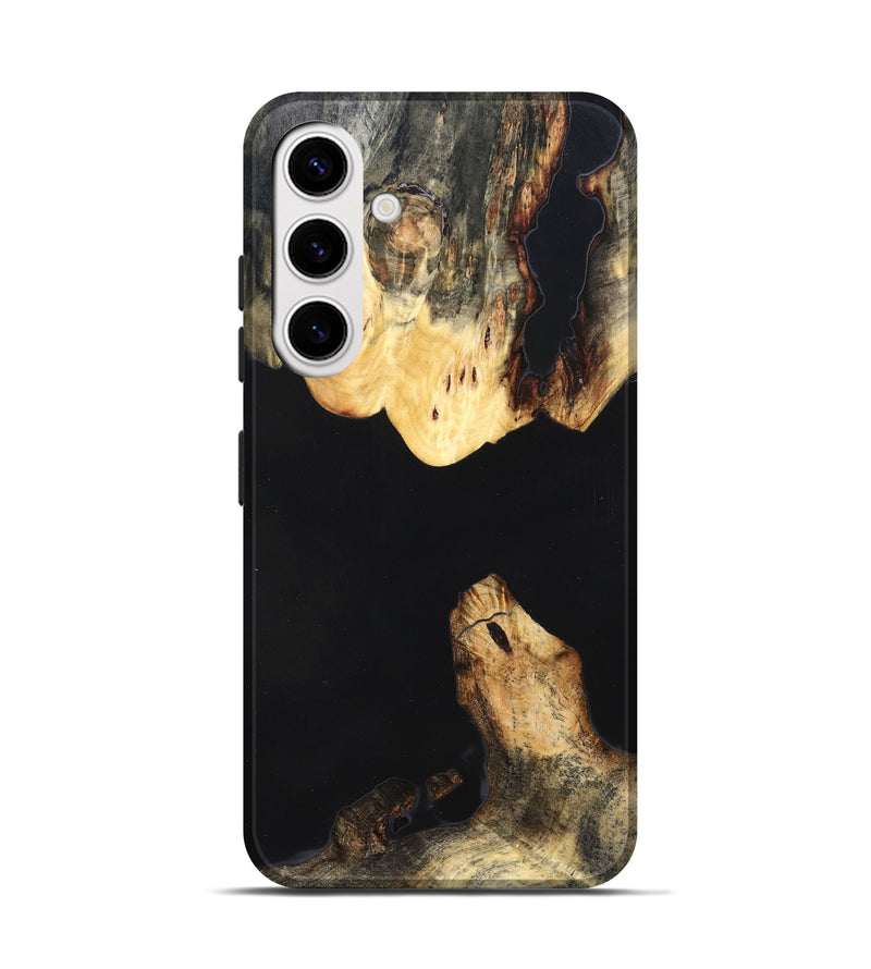 Galaxy S25 Wood Live Edge Phone Case - Judge (Pure Black, 823414)