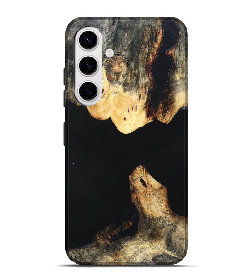 Galaxy S25 Plus Wood Live Edge Phone Case - Judge (Pure Black, 823414)