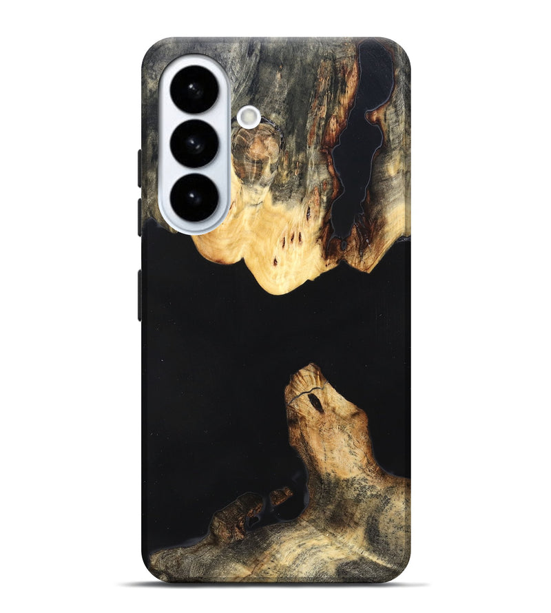 Galaxy S26 Plus Wood Live Edge Phone Case - Judge (Pure Black, 823414)