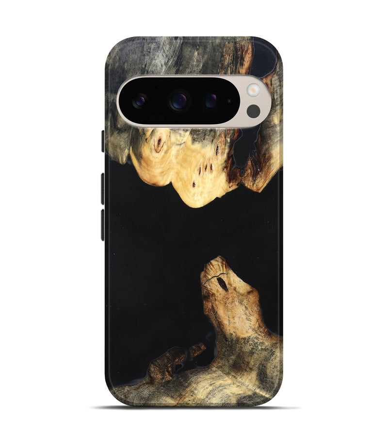 Pixel 10 Pro Wood Live Edge Phone Case - Judge (Pure Black, 823414)