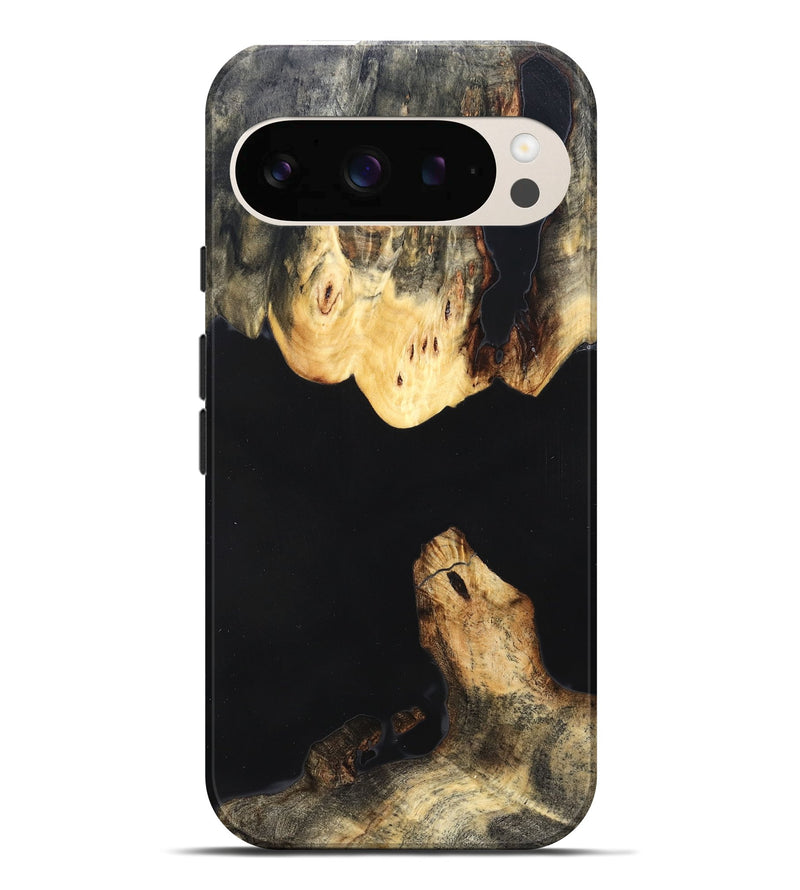 Pixel 10 Pro XL Wood Live Edge Phone Case - Judge (Pure Black, 823414)