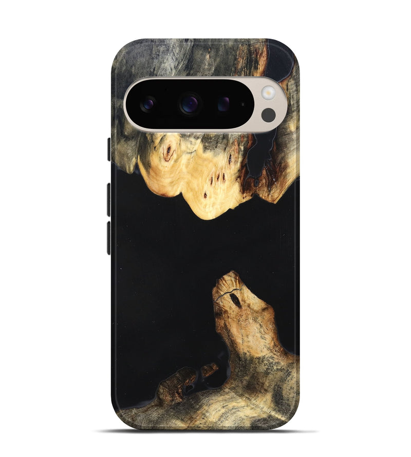 Pixel 9 Pro Wood Live Edge Phone Case - Judge (Pure Black, 823414)