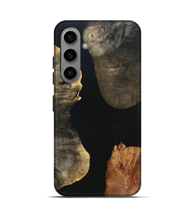 Galaxy S24 Wood Live Edge Phone Case - Fritz (Pure Black, 823415)