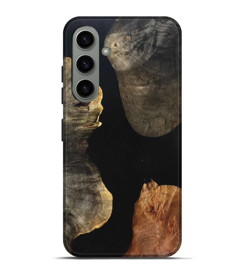Galaxy S24 Plus Wood Live Edge Phone Case - Fritz (Pure Black, 823415)