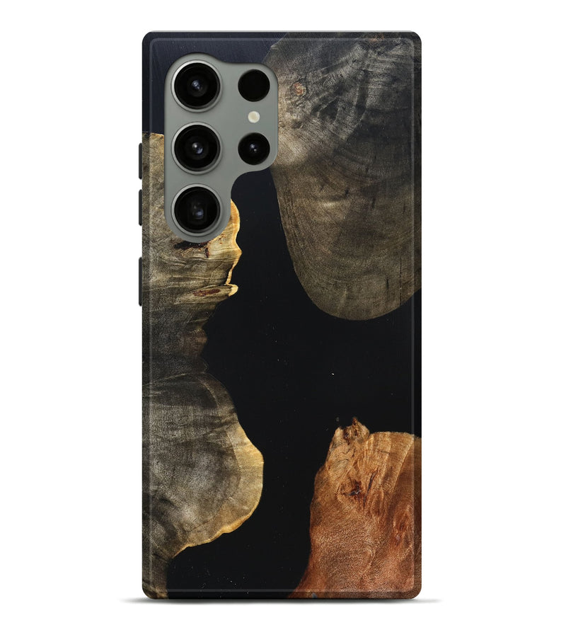 Galaxy S24 Ultra Wood Live Edge Phone Case - Fritz (Pure Black, 823415)