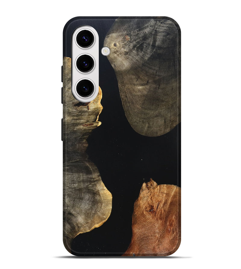 Galaxy S25 Plus Wood Live Edge Phone Case - Fritz (Pure Black, 823415)