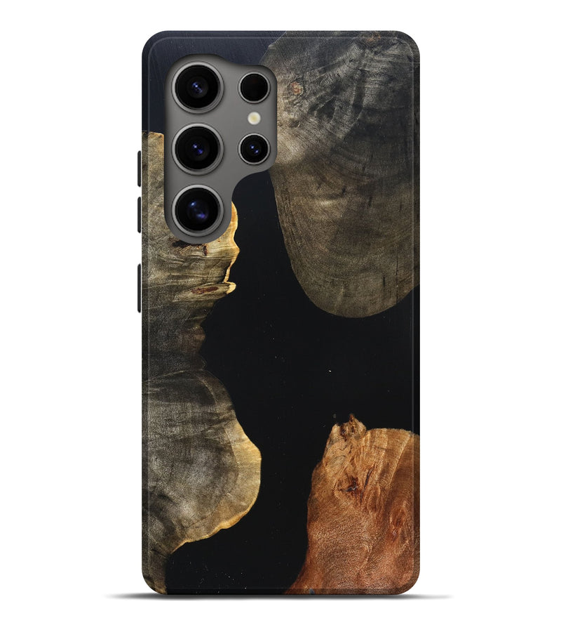 Galaxy S25 Ultra Wood Live Edge Phone Case - Fritz (Pure Black, 823415)