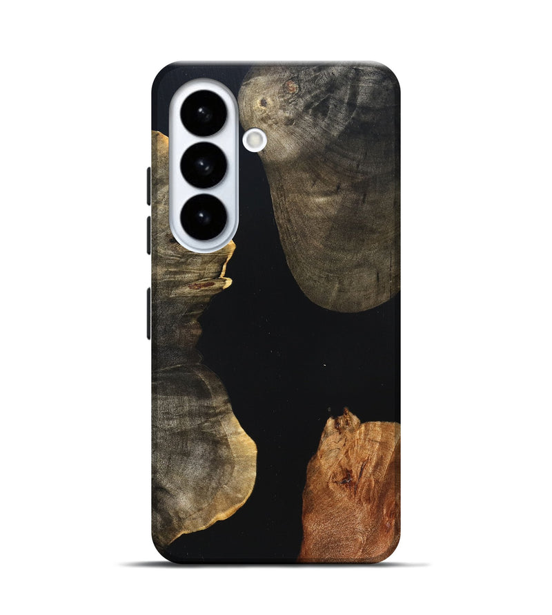 Galaxy S26 Wood Live Edge Phone Case - Fritz (Pure Black, 823415)