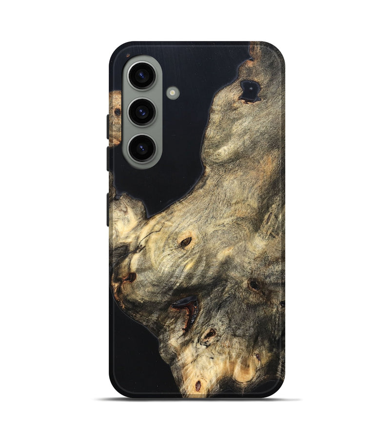 Galaxy S24 Wood Live Edge Phone Case - Annika (Pure Black, 823416)