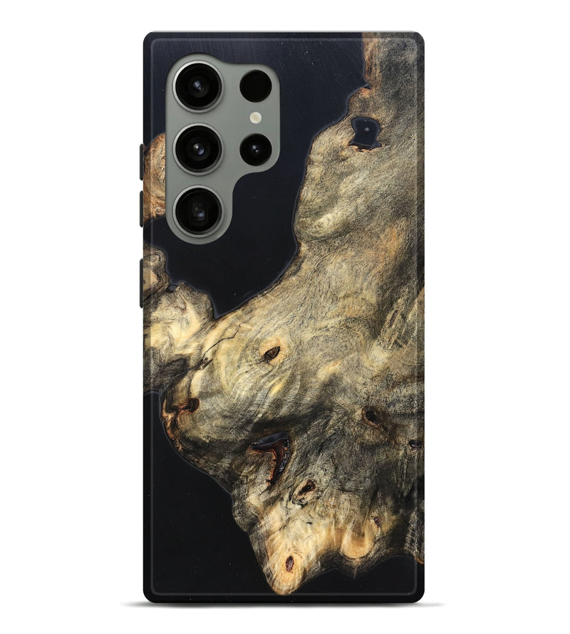 Galaxy S24 Ultra Wood Live Edge Phone Case - Annika (Pure Black, 823416)