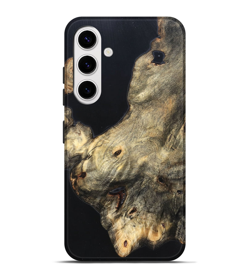 Galaxy S25 Plus Wood Live Edge Phone Case - Annika (Pure Black, 823416)