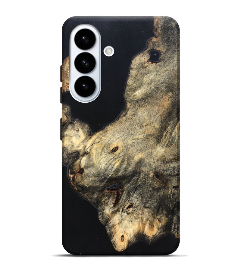 Galaxy S26 Plus Wood Live Edge Phone Case - Annika (Pure Black, 823416)