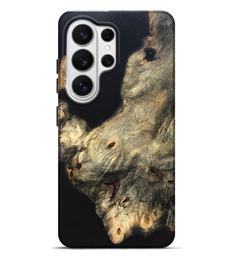 Galaxy S26 Ultra Wood Live Edge Phone Case - Annika (Pure Black, 823416)