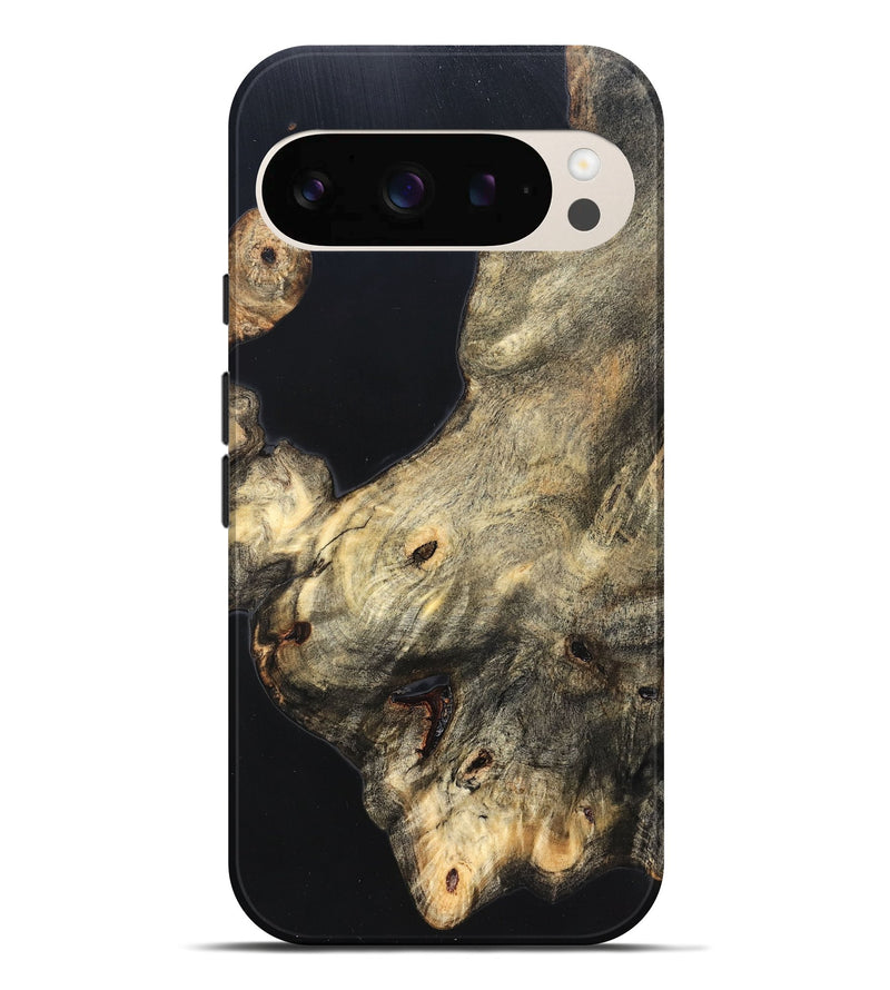 Pixel 10 Pro XL Wood Live Edge Phone Case - Annika (Pure Black, 823416)