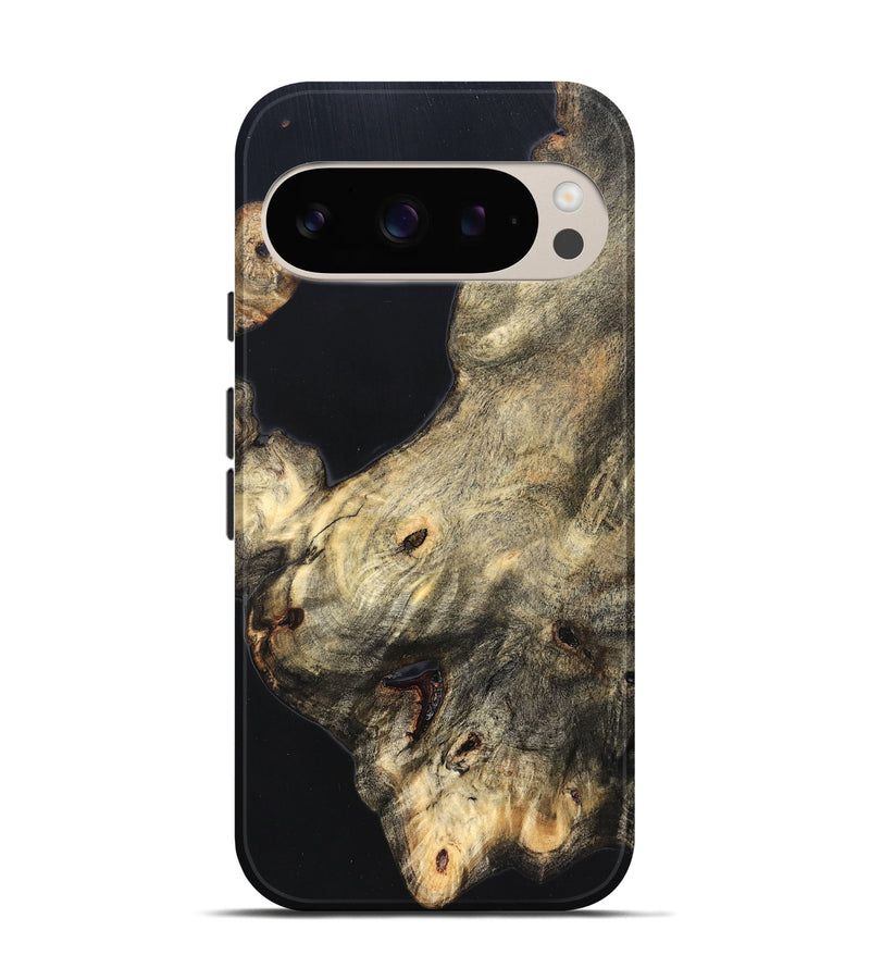 Pixel 9 Wood Live Edge Phone Case - Annika (Pure Black, 823416)